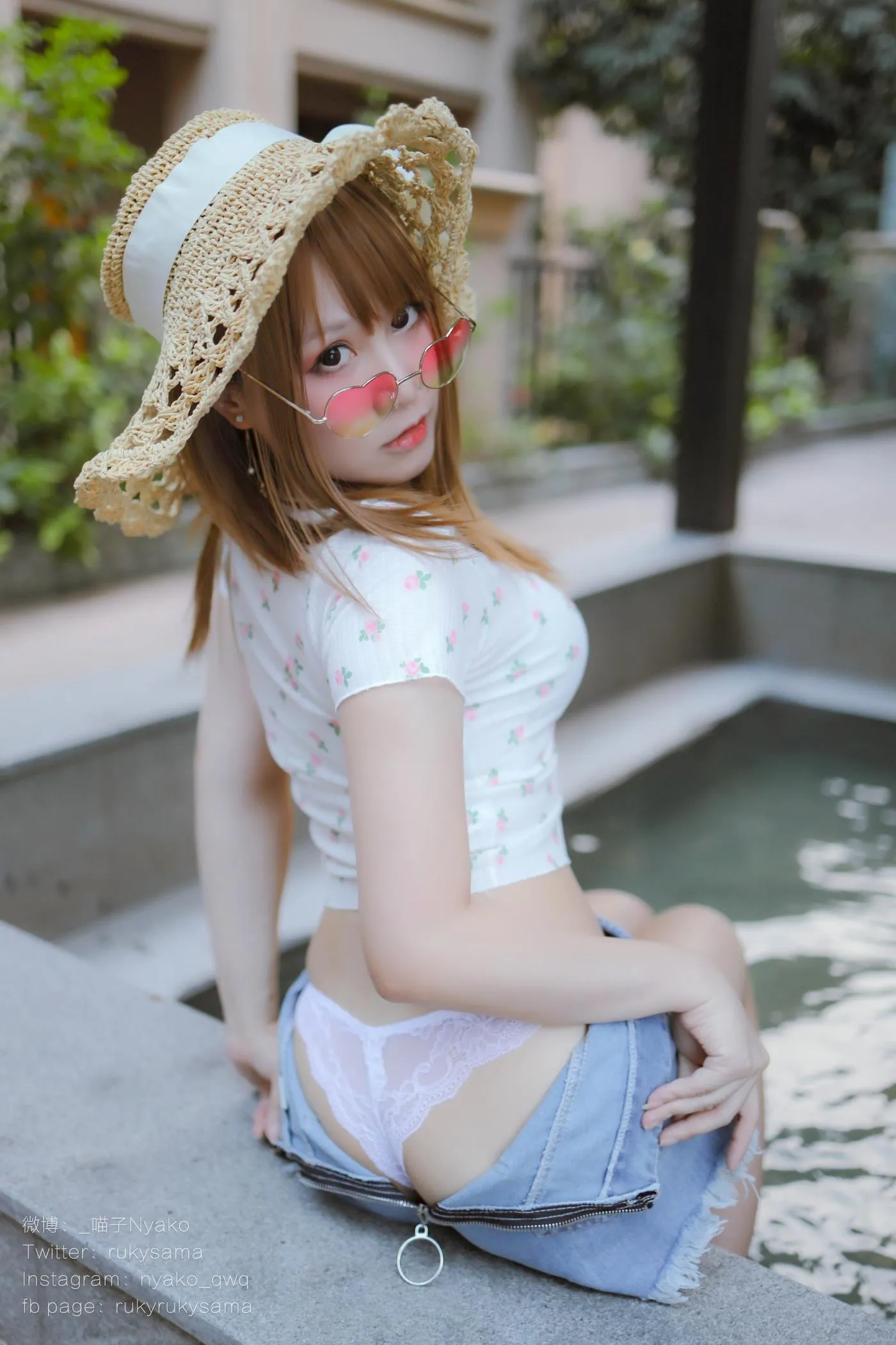 Nyako喵子 – NO.27 温泉蕾丝睡衣-温泉 [80P]插图6